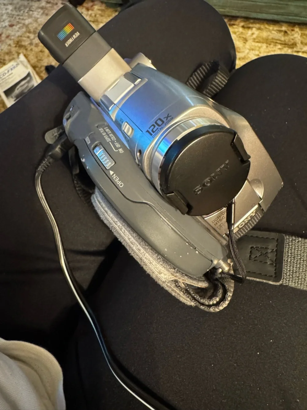 Sony Silver Handycam DVD Camcorder with Mega Pixel Branding
